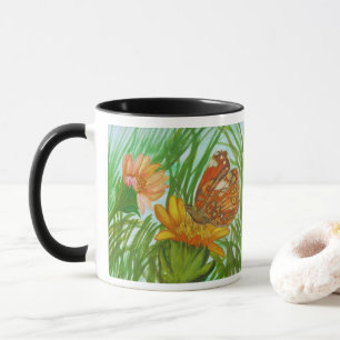 Wild flower blooming mug