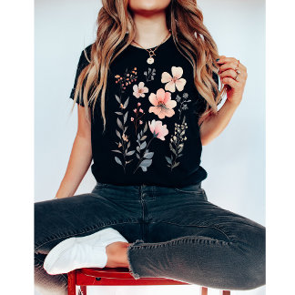 Wild Flower-Floral-Cute T-Shirt