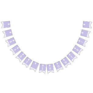 Wild Flower Mason Jar and Lace Baby Shower Bunting Flags