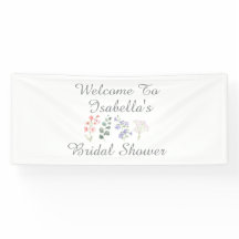 Wild Flower Watercolor Botanical Bridal Shower