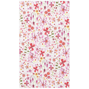 Wild Flower Watercolor Tablecloth