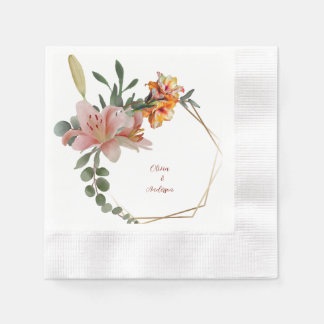 Wild Flower Wreath Napkin