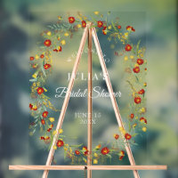 Wild Flower Yellow Marigold Foliage Bridal Shower
