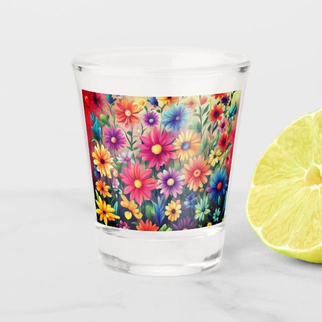 Wild Flowers #22 -  Shot Glass (Front)