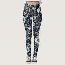 Wild Flowers à la William Morris Leggings
