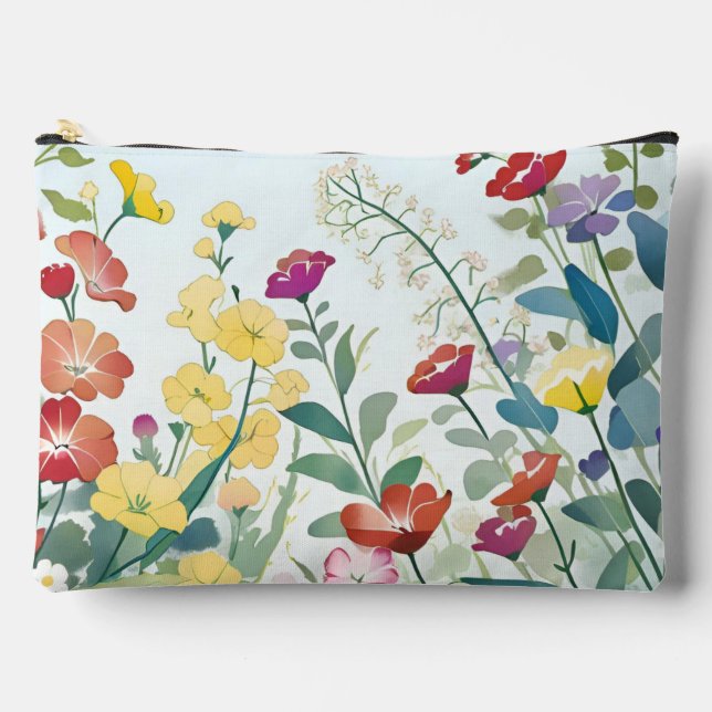 Wild Flowers Accessory Pouch (Front)