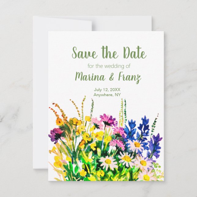 Wild flowers announcement (Front)