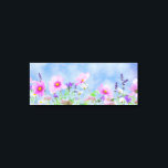 Wild flowers canvas print<br><div class="desc">Pretty wild flowers on a sunny day</div>