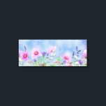Wild flowers canvas print<br><div class="desc">Pretty wild flowers on a sunny day</div>