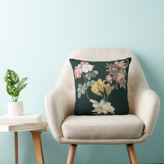 Wild Flowers, floral , botanical, nature lover Throw Pillow