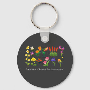 Wild Flowers Floral women and girls Keychain