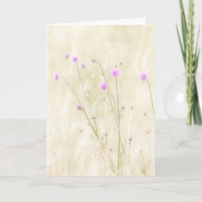 Wild Flowers Greeting Card (Front)