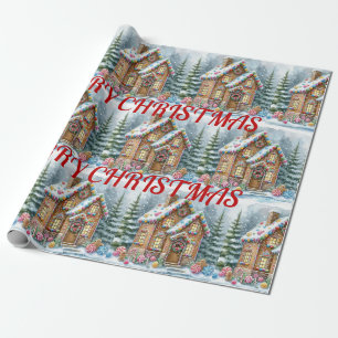 Wild flowers holidays wrapping paper
