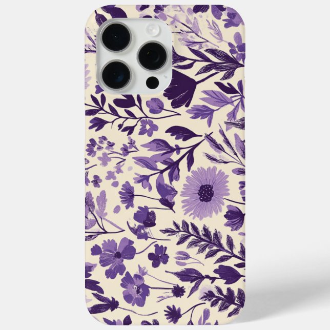 Wild flowers in shades of purple💜 Case-Mate iPhone case (Back)