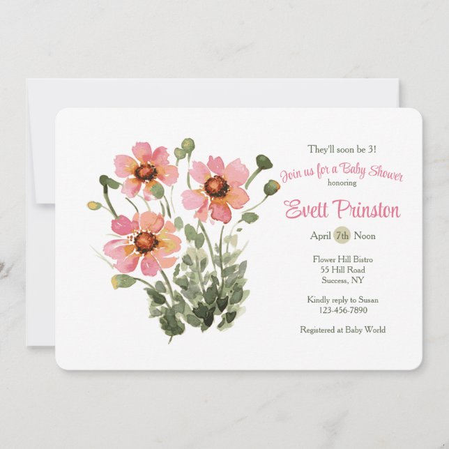 Wild Flowers Invitation (Front)