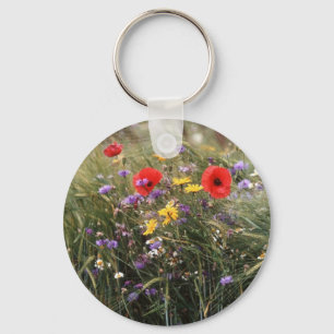 Wild flowers keychain