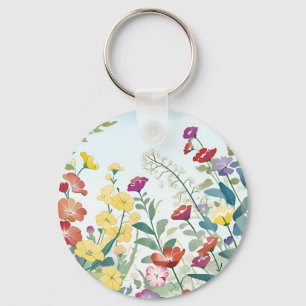 Wild Flowers Keychain