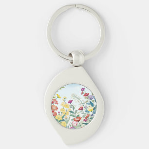 Wild Flowers Keychain