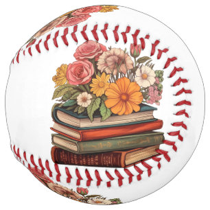 Wild Flowers Retro Books Softball