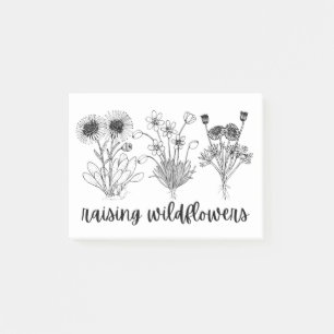 wild flowers / spring /spring season post-it notes