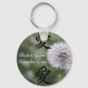 Wild Flowers Wedding Invitations and Favours Keychain