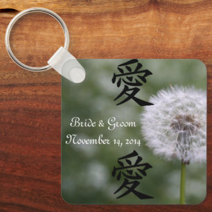 Wild Flowers Wedding Invitations and Favours Keychain