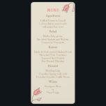 Wild Flowers Wedding Menu Card<br><div class="desc">This nature inspired wild flowers Wedding Menu Card is a part of the 'Wild Flowers Wedding Invitation Set'. It exudes beauty and would be perfect for spring and summer weddings. It can also be customized to fit any beautiful botanical affair. This is a part of a Wedding Set . Please...</div>