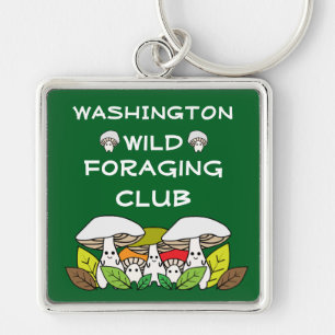 Wild Foraging Group Keychain