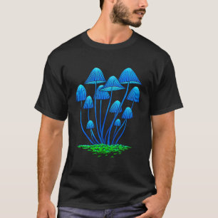 Wild Forest Blue Psilocybin Magic Mushrooms Growin T-Shirt
