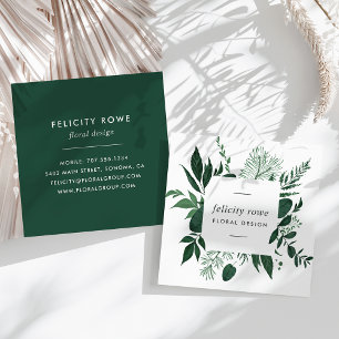 Wild Forest   Botanical Frame Square Business Card