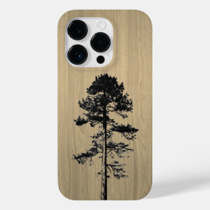 Wild forest - Engraved wood - Wooden Case-Mate iPhone 14 Pro Case