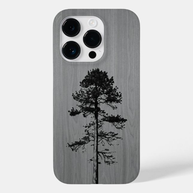 Wild forest - Engraved wood - Wooden Case-Mate iPhone Case (Back)