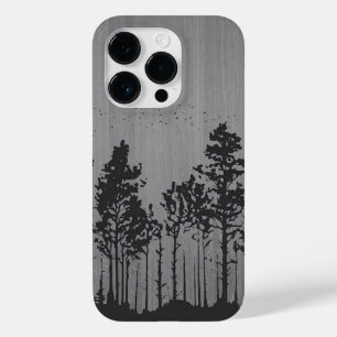 Wild forest - Engraved wood - Wooden Case-Mate iPhone 14 Pro Case