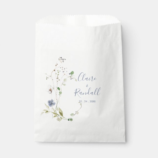 Wild Forest Floral Wedding   Favour Bag (Front)