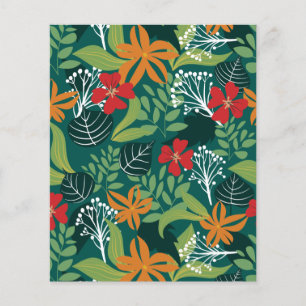 Wild Forest Flowers Scrapbook Paper