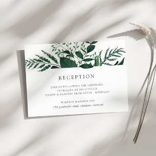 Wild Forest   Green Botanical Enclosure Card