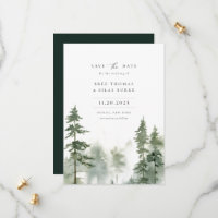 Wild Forest Pine Tree Photo Wedding