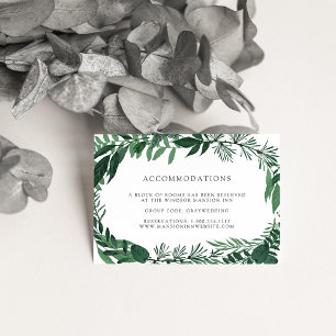 Wild Forest   Wedding Hotel Accommodation Cards