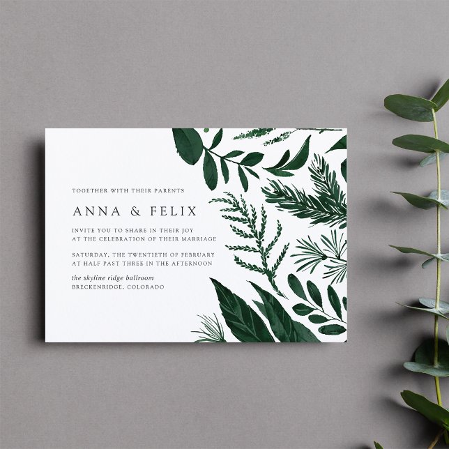 Wild Forest Wedding Invitation (Creator Uploaded)