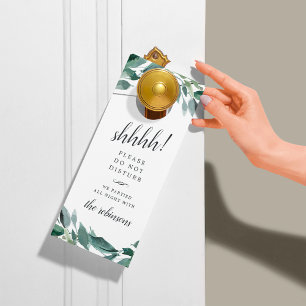 Wild Forest Wedding Welcome/Do Not Disturb Door Hanger