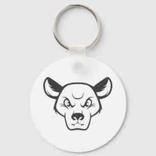 Wild Fossa Cat Keychain