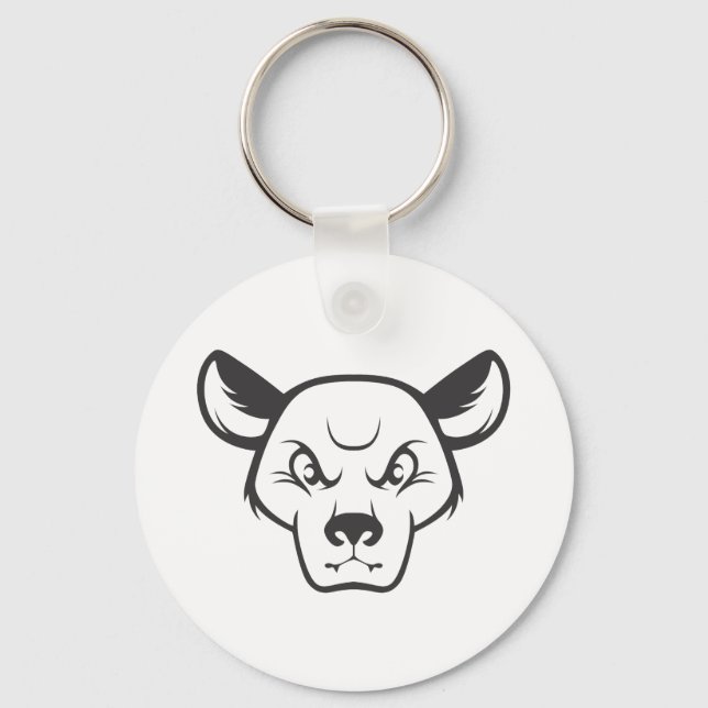 Wild Fossa Cat Keychain (Front)