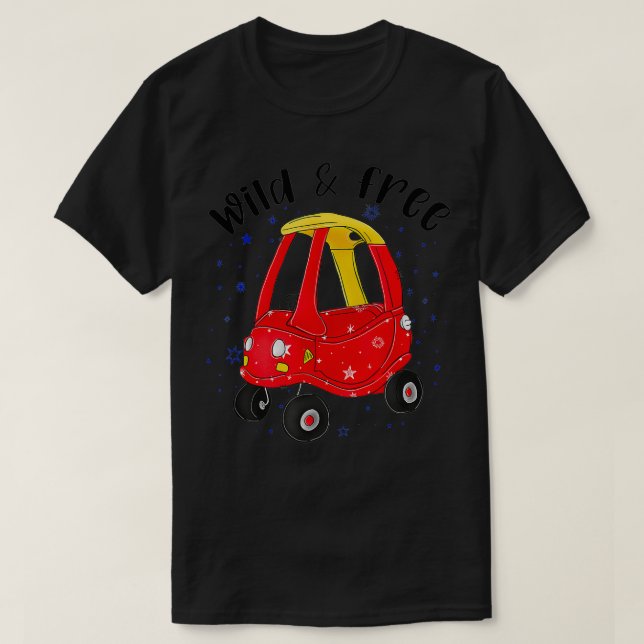 Wild Free Cozy Coupe Stars Patriotic 4th Of July K T-Shirt (Design Front)