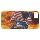 Wild & Free - Patriotic Eagle, Motorbike & US Flag