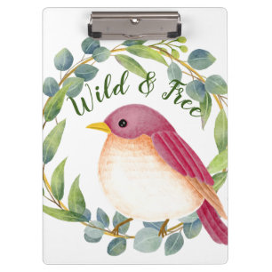 Wild & Free Song Bird Clipboard