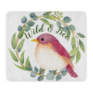 Wild & Free Song Bird Cutting Board