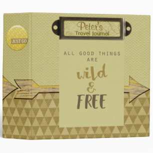 Wild & Free Travel Journal Binder