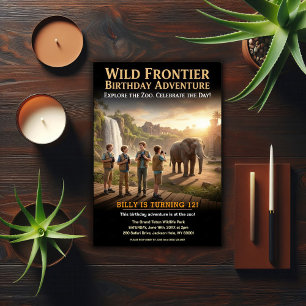 Wild Frontier Birthday Party Invitation