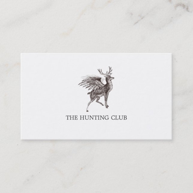 Wild Game (brown) Business Card (Front)