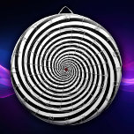 Wild Game Night Hypnosis Spiral Dartboard<br><div class="desc">You have to be kidding! Ready for a wild game night? This dart board features a hypnotic retro modern black and white spiral design that’ll challenge your aim in the most entertaining way! Perfect for adding a twist of magic, hypnosis, and psychedelic optical illusions to your playroom or man cave....</div>